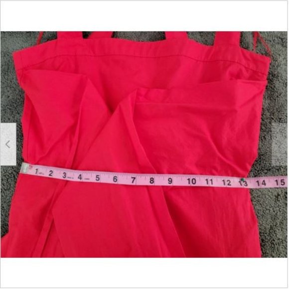 NWT Proenza Schouler Orange Cotton Poplin Apron Midi Dress 0 - Picture 11 of 11